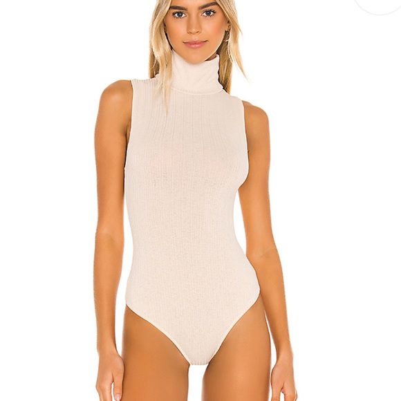 Free People Tops - Free People Take On The Turtle Bodysuit Beige NWT